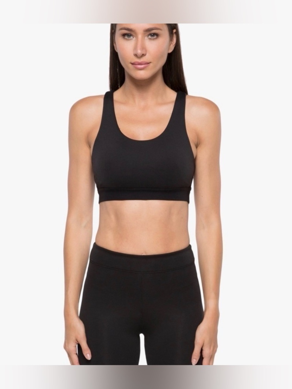 Koral Vertex Disconnect Sports Bra - Black & Gold Lurex - Size Small